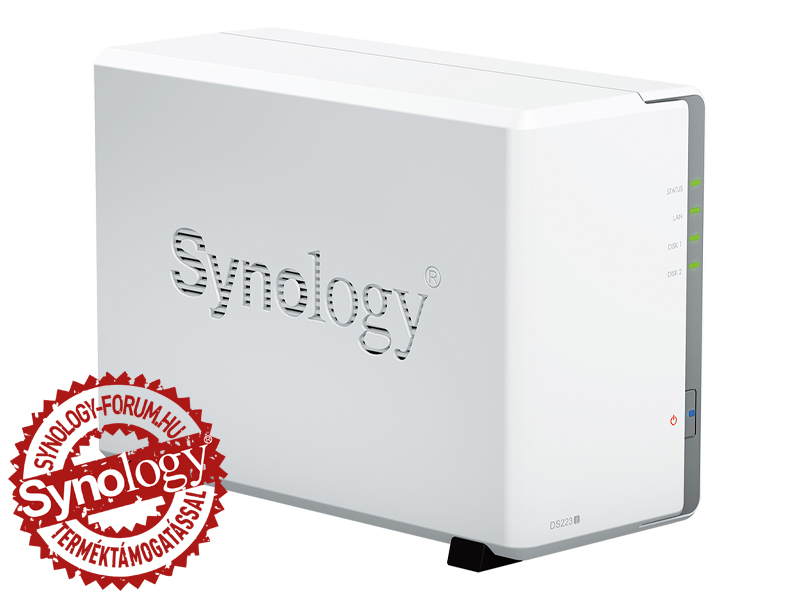 Synology - Mentegysg NAS - NAS Synology DS223j (1Gb) Disk Station 2x3,5' 4x1,7Ghz