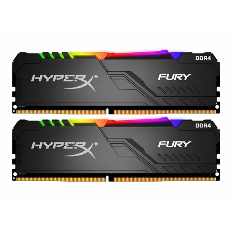 Kingston - Memria PC - Kingston HyperX Fury RGB HX424C15FB3AK2/16 16Gb/2400MHz K2 DDR4 memria