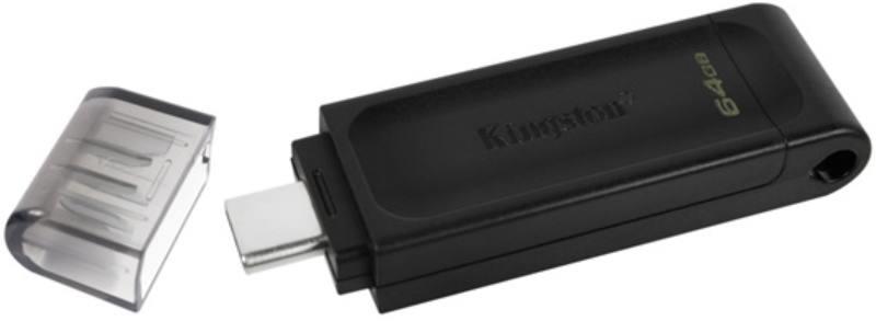 Kingston - Pendrive - Pen Drive 64Gb USB 3.2 Kingston Type-C DT70/64Gb