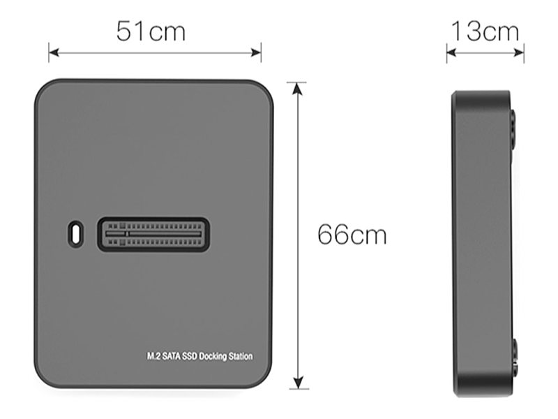 Gembird - Winchester hz USB - USB3.2 Type-C SSD NVMe Dokkol Gembird DD-U3M2 SSD docking station - M.2 - M.2 Card (PCIe NVMe & SATA) - USB 3.2 (Gen 2) - black