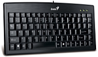 Genius - Keyboard Billentyzet - Genius LuxeMate 100 mini magyar billentyzet, fekete