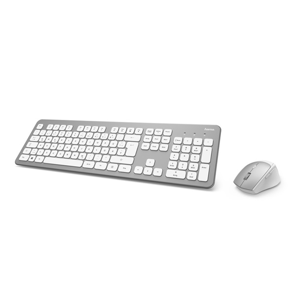 HAMA - Billentyzet - Keyboard HU USB HAMA KMW-700 Wireless+Mouse White 182676 multimdia gombok, 553g, egr: 6-gombos
