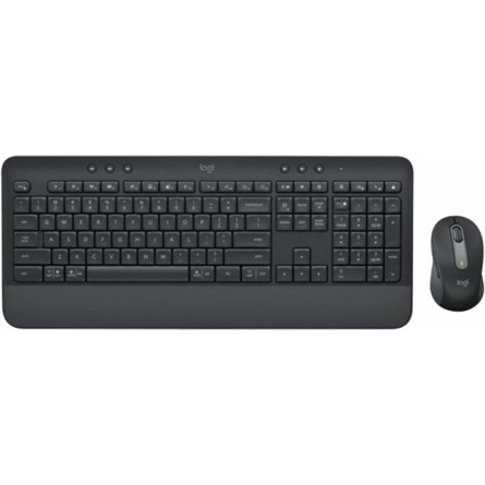 Logitech - Billentyzet - Keyboard Logitech Cordless MK650 Combo for Business Bluetooth USB HU+mouse Black 920-011008 vezetk nlkli magyar membrn billentyzet + egr szrke