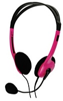 Nedis - Fejhallgat s mikrofon - Nedis CHST100PK pink fejhallgat mikrofonnal