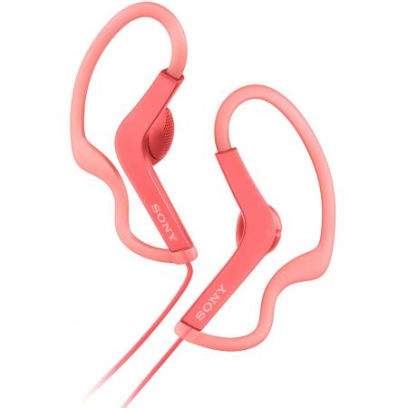 SONY - Fejhallgat s mikrofon - Sony MDR-AS210 flbe helyezhet sportfejhallgat, pink