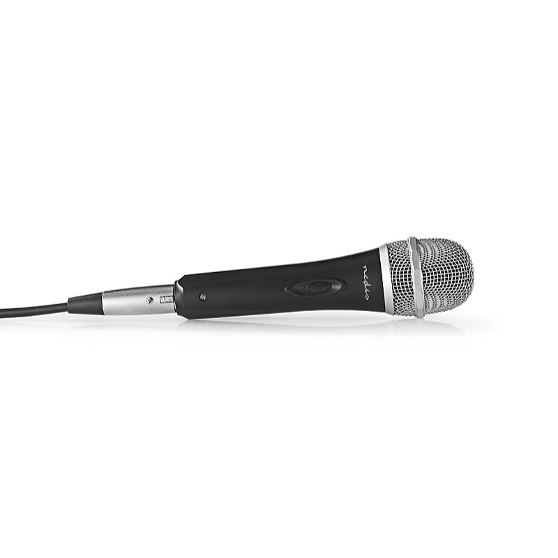 Nedis - Fejhallgat s mikrofon - Mikrofon Nedis Dinamikus 6,35mm jack 5m MPWD50CBK