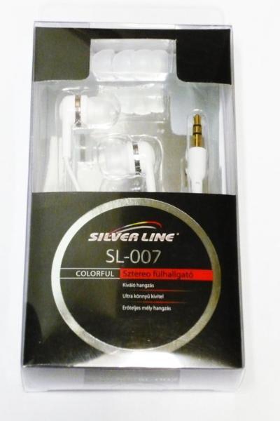 Silverline - Fejhallgat s mikrofon - SilverLine SL-007 flhallgat, fehr