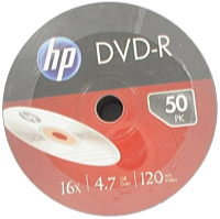 HP - Mdia DVD lemez - HP DVD-R 4,7Gb 16x 50db/bulk HP1650S-