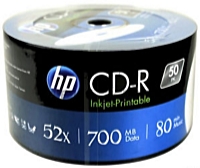 HP - Mdia CD lemez - HP CDR 80' 700MB nyomtathat zsugor csomagols 50db/henger