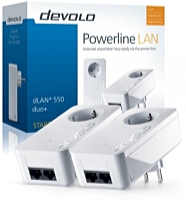 devolo - Krtya s konverter - Devolo dLAN 550 duo+ Powerline adapter Starter Kit