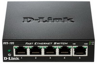 D-Link - Switch, Tzfal - D-Link DES-105/E 5p 10/100Mbit switch