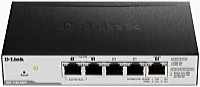 D-Link - Switch, Tzfal - D-Link DGS-1100-05PDV2 5p Gbe PoE Smart Managed Switch