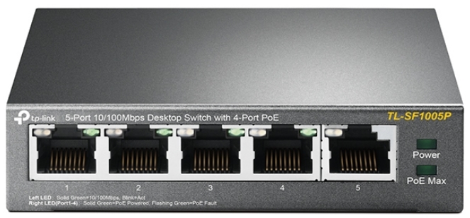 TP-Link - Switch, Tzfal - TPLink TL-SF1005P 1+4port PoE 10/100 switch