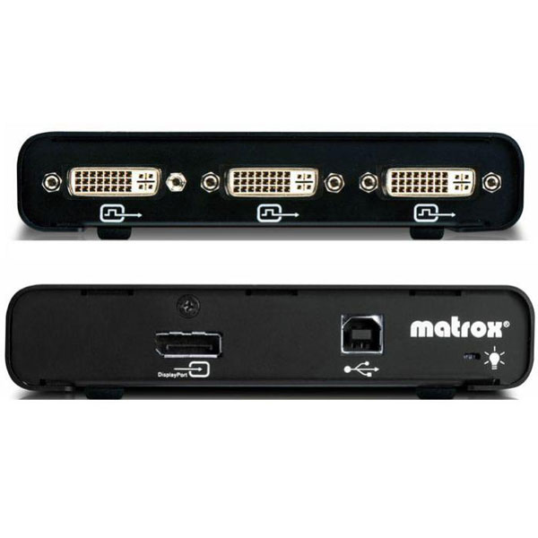 Matrox - Monitor eloszt KVM - MATROX TripleHead T2G-DP3D-IF DisplayPort - 3xDVI-D eloszt