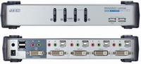 ATEN - Monitor eloszt KVM - Eloszt KVM 4PC USB ATEN DVI+ kbel CS1764