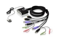 ATEN - Monitor eloszt KVM - ATEN CS692 KVM Eloszt 2PC USBHDMI+audio+kbelek