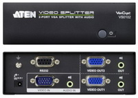 ATEN - Monitor eloszt KVM - Aten VS0102 VGA Splitter 2x1 450Mhz Splitter with Audio