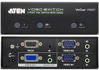 ATEN - Monitor eloszt KVM - Aten switch 2-Port VGA + audio Switch