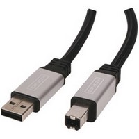 Nedis - Kbel - Nedis minsgi Antracit USB kbel 5m nyomtat kbel CCGC61100AT50