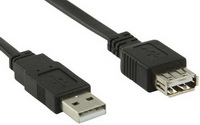 Nedis - Kbel - Valueline 1m USB2.0 A-A hosszabit kbel CCGP60010BK10