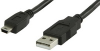Nedis - Kbel - Nedis 1m USB 2.0 A male - mini 5-pin male kbel CCGL60300BK10