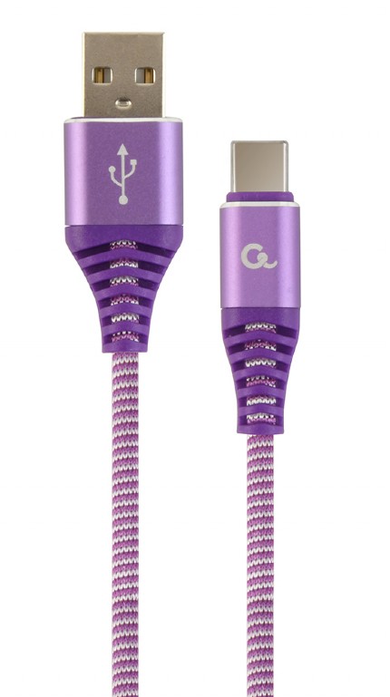 Gembird - Kbel - Gembird 1m USB2.0 Type-A (male) - USB type-C (male) kbel, lila/fehr