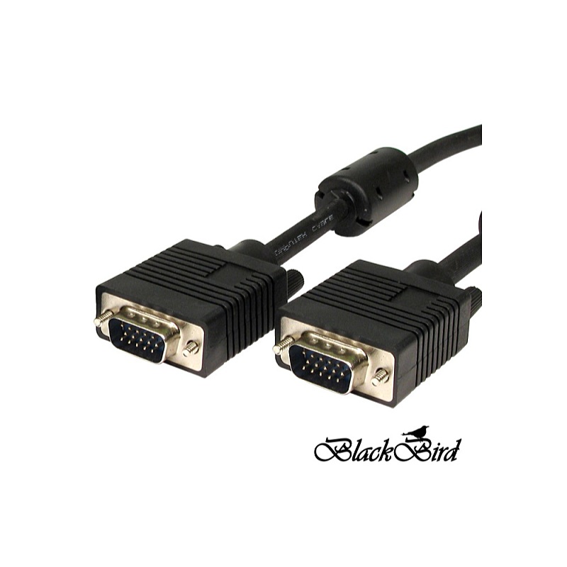 Egyb - Kbel - BLACKBIRD Kbel VGA monitor sszeKt 10m, Male/Male, rnyKolt BH1240
