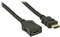 Nedis - Kbel - Nedis 1m HDMI M - HDMI F kbel, fekete CVGP34090BK10