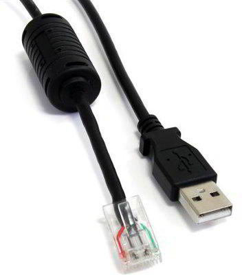 StarTech.com - Kbel Fordit Adapter - StarTech.com 1,83m USB A M - RJ45 M kbel, fekete