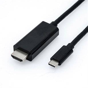 Roline - Kbel - Roline 1m USB3.1 C M - DVI M kbel, fekete