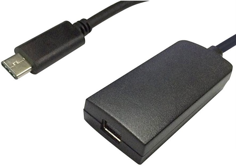 Roline - Kbel - Roline 0,1m USB3.1 Type C M - miniDisplayPort F kbel, fekete