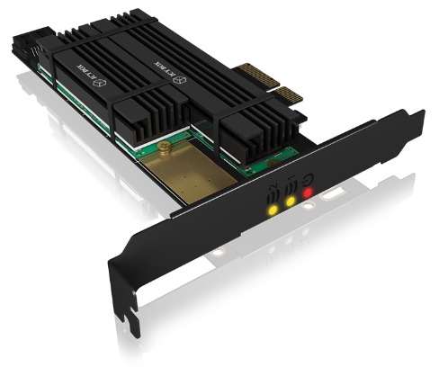 Raidsonic - Kbel Fordit Adapter - Raidsonic PCIE- 1xM.2 NVMe+1xM.2 SATA bvt krtya