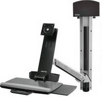 Ergotron - Monitor kellk Tart - Ergotron StyleView Sit-Stand Combo Arm fali tart