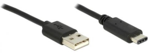 MSONIC - Kbel - MSONIC 1,8m USB A Male - USB Type C Male kbel, fekete