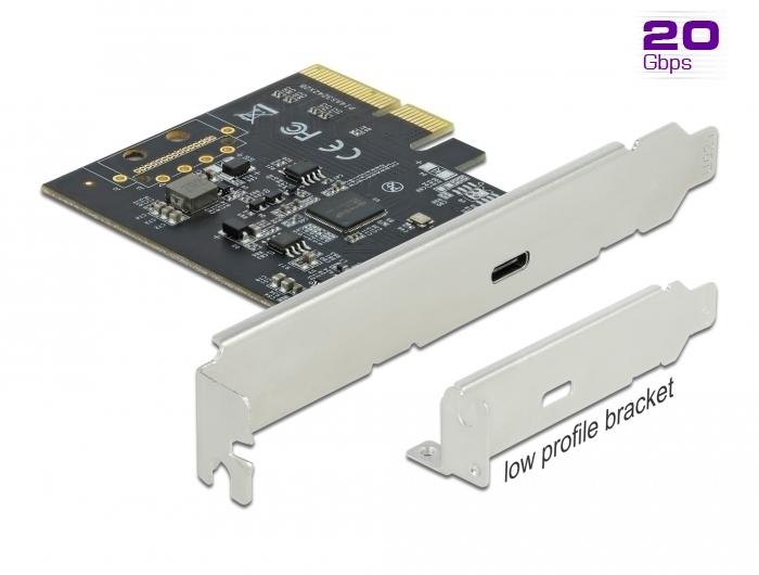 DeLOCK - I/O IDE SATA Raid - Delock PCI Express x4 krtya > 1 x kls SuperSpeed USB 20 Gbps (USB 3.2 Gen 2x2) USB Type-C mama