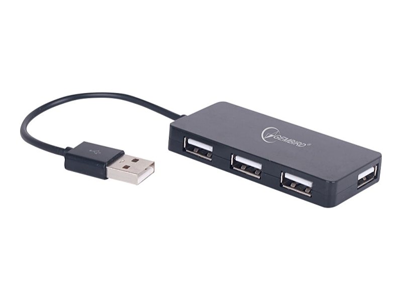 Gembird - USB Adapter Irda BT RS232 - GEMBIRD USB 2.0 4-port hub black UHB-U2P4-04