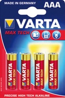 Varta - Akku / Elem (Szabvnyos) - Varta MAX TECH AAA mikro elem 4db