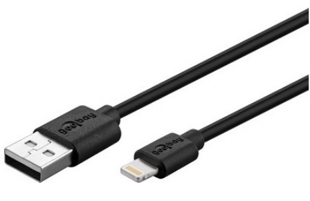 Goobay - Kbel - Goobay 3m USB - Lightning kbel, fekete
