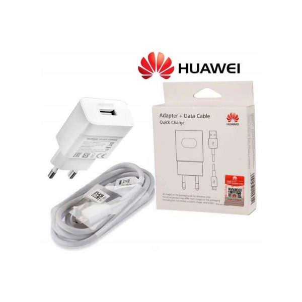 Huawei - Mobil Kiegsztk - Huawei AP32 / HW-090200EH0 + C02450768A hlzati gyorstlt USB micro 1m kbellel, fehr