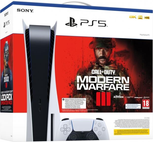 SONY - Jtkvezrlk - SONY PlayStation PS5 825Gb+Call of Duty: Modern Warfare III Konzol - tvhez, SSD 825 GB, Blu-ray (4K), 4K felbonts jtkok tmogatsa, magyar menvel , 1 kontroller, jtkkal (elektronikus licensz), Call of Duty: Modern Warfare III, sorozat: Call of D